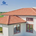 AIYIA Cheap Roofing Building Materials Supply Stone Coated Metal Roof Tile for Sale