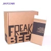  manufacturer wholesale brown kraft paper shoe box folding flat pack shoe boxes