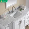Allure asian style pvc stone counter basin chrome single toilet sink bathroom vanity with sink