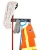 Import Alpine Industries 3 in. x 16 in. 5-Slot Wall Mounted Mop and Broom Holder from USA
