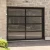 Import Aluminum alloy material frosted glass new black sectional panel garage door from China