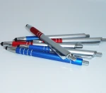 Aluminum touch roller ball pen with rubber grip promotional gifts