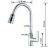 Amazon Hot-sale cUPC NSF Solid Brass High-arch Spout Pull Down Kitchen Faucet