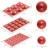 Import Amazon Hot Sell 6 Semicircle 15 Holes 24 Holes Bakeware Set Silicone Mold For Cake Decoration Jelly Pudding Candy Chocolate from China