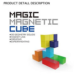 Amazon Hot Selling Educational Mathematics Toys Magnetic Building Toy Cubes