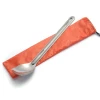 Amazon Pure Titanium Tableware Outdoor Camping Household Gift Titanium Spoon Ttableware Western Tablespoon