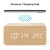 Import Amazon Wireless Charging Digital Temperature Display Wooden Alarm Clock from China