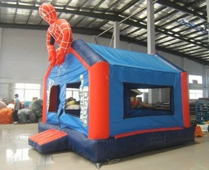 amusement park spiderman kids fun jumping bouncy small inflatable bouncer
