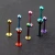Import Anodized Surgical Steel Wholesale Body Jewelry 16G Lip Ring Stud Ear Barbell Piercing Labret Pircing Tragus Earrings from China