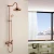 Import Antique brass bathroom fittings bath mixer shower faucets from China