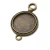 Import Antique Silver tone/Antique Bronze Vintage Pocket Watch Base Setting Pendant Charm/Finding,20mm Cabochon/Cameo Tray Bezel from China