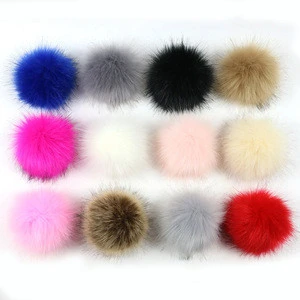 asia wholesale faux fur pom pom for hats and decoration