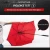 Import auto advertising bright red simple golf umbrella with customizing logo printing from China