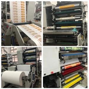 Automatic New Design High speed 4 color flexo Paper cup digital printing machine with cheap price machinery