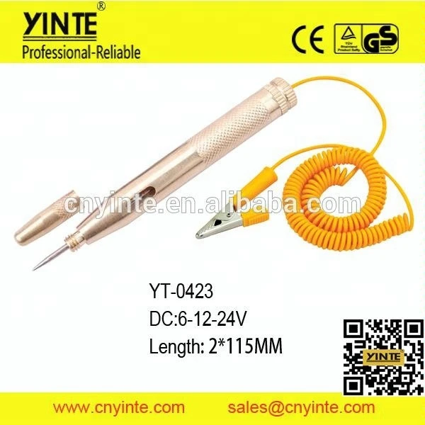 automotive circuit tester YT-0323 copper vehicle tools electric battery tester car 12v