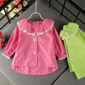 Autumn New Doll Collar Solid Color Korean Jacket Female Baby Casual Cardigan Jacket