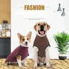 Autumn Winter Pet Dog Cotton Clothes for Warm Home High Collar Sweater Apparel Garment Costume Supplies Products