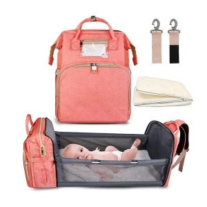Baby Portable Bed Diaper_Bag_Backpack Bassinet 5-In-1 Travel Bassinet Foldable Baby Bed Backpack Changing Station For Men Women