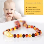 Baltic amber 33-38cm High quality baby toy Mola Necklace Bracelet Set