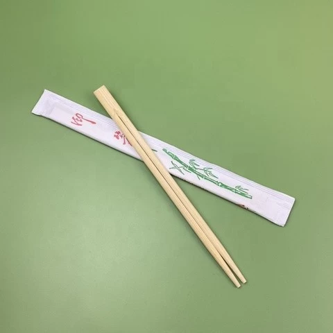 Bamboo Twin Sushi Disposable Chopsticks China with Full Paper Wrapped All-season Minimalist Not Support