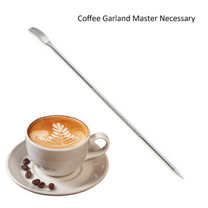 Barista Tools Drawing Decorative Patterns Double Head Coffee tools Stainless Steel Latte Art Spoon Art Pen