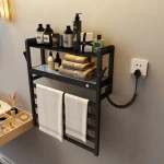 Buy Wholesale China New Arrival Bathroom Accessories Wall Mounted Towel  Racks With Shelf Electric Heated Drying Rack Towel Warmer & Heated Drying  Rack Towel Warmer at USD 50