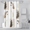 Bathlux Polyester Bath curtain Waterproof Printed Hotel Bathroom Shower Curtain