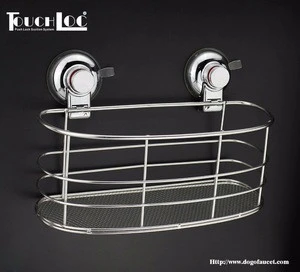 Bathroom Shower Caddy Deep Basket Shelf with Suction cup Storage Basket Stainless Steel
