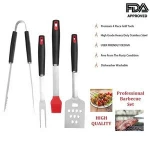 BBQ Grill Tools Set 4 Piece Heavy Duty Professional Grill Tools Kit