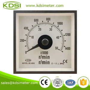 BE-96W RPM meter DC20mA 1400r/min analog panel meter wide angle meter