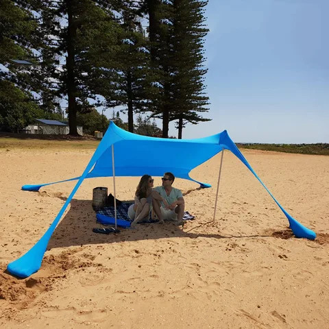 Buy Beach Shade Canopy Tents Outdoor Camping Upf50+ Portable