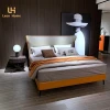 Bedroom furniture modern leather bed