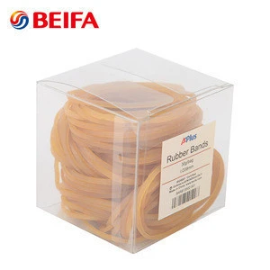 Beifa Brand RP0001 Wholesale Yellow Color Custom Plastic Elastic Rubber Bands