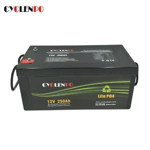 Best price deep cycle liion 12v 250ah battery for caravan and golf trolley