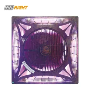 Best price of new design 60*60 14 inch false ceiling box fan with remote control LED light  for home