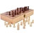 Import Best selling ajedrez luxury leather 3 in 1 wooden chess set backgammon chessboard for custom logo from China