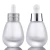 Import BEYO Cosmetic packaging 30ml frosted clear cylinder glass serum essential oil bottles with golden dropper from China