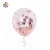 Big Pink Rose Gold Balloons Jumbo Stuffing Confetti Balloon with Tassels