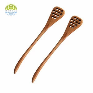 Biodegradable free sample wooden honey dipper without package