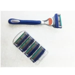 BL-LQ C3 2016 New 4pcs 5 Layer Razor Blades+1pcs Razor Holder Men'S Shaving Blades Razor Set for Fashion Power