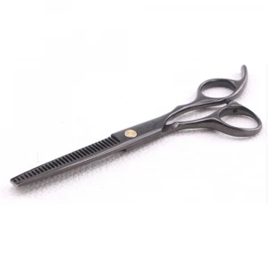 Black Japanese Stainless Steel 6inch hair thinning/ cutting barber scissors hair scissors set barber sissor