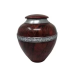 BLUE & BLACK POWDER COATED  ALUMINUM ADULT URN FUNERAL SUPPLIES FUNERAL SUPPLIES