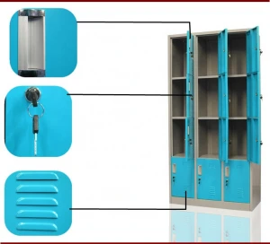 Blue steel furniture 12 door armoire workwear lockers