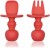 Import BPA Free Silicone First Stage Feeding Baby Training Spoon and Fork Sets from China