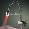 Brass Material Chrome Plated Hydro Power Pull Out LED Kitchen Faucet