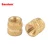 Import Brass Ultrasonic Heat Staking Threaded Inserts Nut for Plastic from China