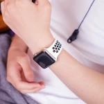 breathable quick release  38MM 42MM sport rubber silicone watch strap for apple watch Band