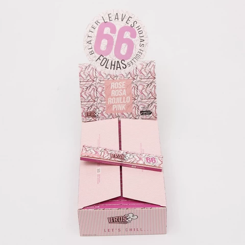 Bros 66 leaves White Paper with Pink Line Smoking Rolling Paper