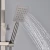 Import brush finish Single handle Rain Shower Head bathroom bath shower faucet set  mixer with slide bar from China