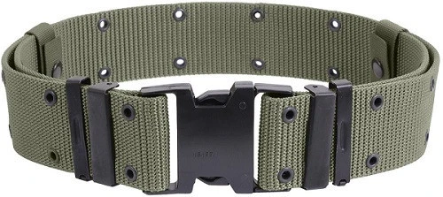 BY Factory Price Wholesale Custom Military Nylon Fabric Belt for Men with Metal Sliding Buckle Outdoor Accessories in Stock